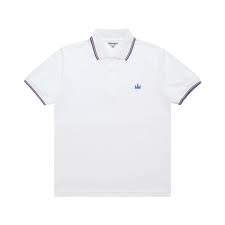 Screamous Polo Shirt CROWN LINE BLUE WHITE
