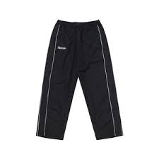 Screamous Track Pants Parachute DHOME BLACK Loose Fit